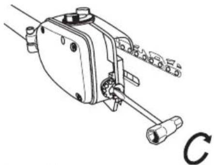 HUSQVARNA PAX1100 - Monteren van zaagblad en hetting - 3