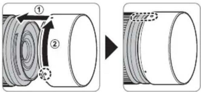 FUJIFILM Fujinon XF30mmF2.8 R LM WR Macro - Anbringen der Sonnenblende - 1