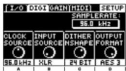 BEHRINGER Vverb Pro REV2496 - To μενού SETUP - 2