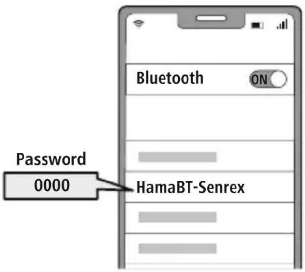 HAMA BTSenrex - Remarque-motdepassebluetooth - 3