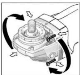 BOSCH GWS 18V10 Professional - Vaihteiston pään käntäminen (GWS 18V-10 C) - 1