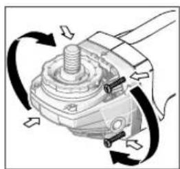 BOSCH GWS 18V10 Professional - Otačanie hlavy prevodovky (GWS 18V-10 C) - 1