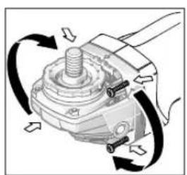 BOSCH GWS 18V10 Professional - A hajtómüfej elforgatása (GWS 18V-10 C) - 1