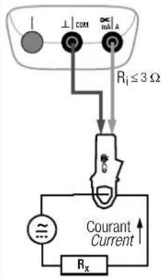 ⊥|COM mol|a Ri ≤ 3 Ω Courant Current Rx