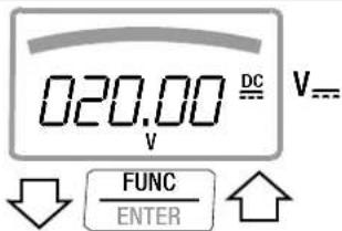 020.00 DC V--- FUNC ENTER