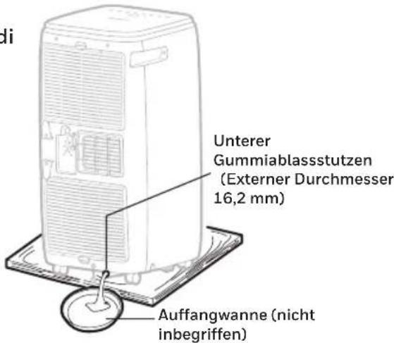 di Unterer Gummiablassstutzen (Externer Durchmesser 16,2 mm) Auffangwanne (nicht inbegriffen)