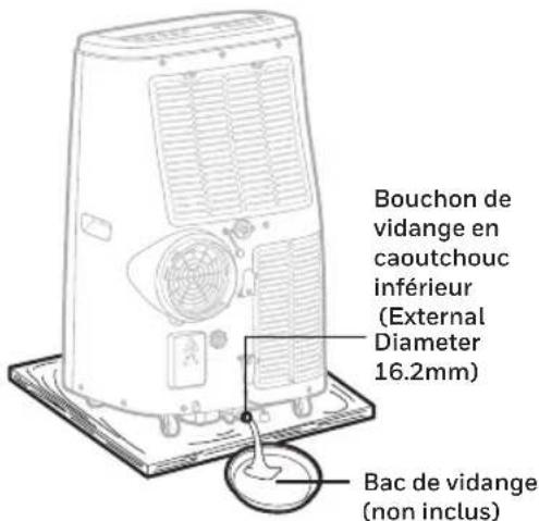 HONEYWELL HJ12CESVWK - Vidange manuelle en mode rafraîchissement, déshumidification - 1