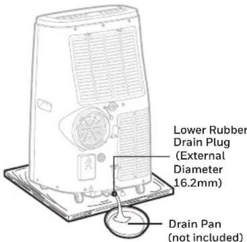 HONEYWELL HJ12CESVWK - Manual Draining in Cooling, Dehumidifying Modes Water may need to be drained in high humidity areas. - 1