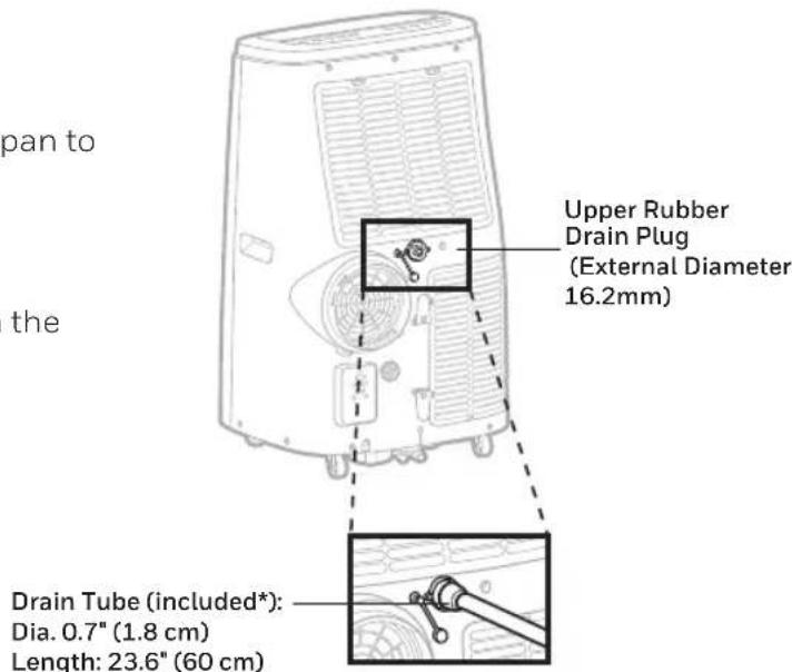 HONEYWELL HJ12CESVWK - Continuous Draining in Dehumidifier Mode - 1