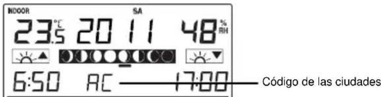 TFA Linea Plus 35.1144.01 - AJUSTE DEL LUGAR DE UBICACION PARA LA HORA DE SALIDA/PUESTA DEL SOL - 2