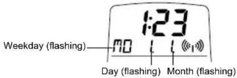 TFA Wave 30.3016.01 - CALENDAR SETTING - 2