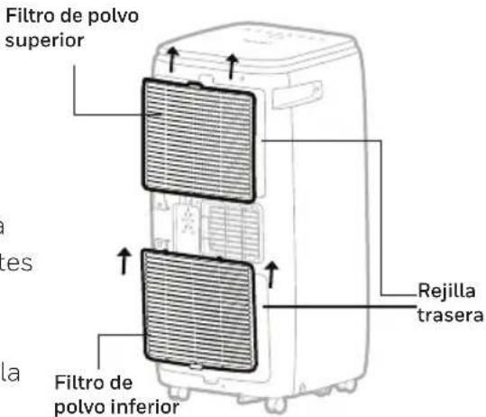 HONEYWELL HG09CESAKG - Mantenimiento del filtro de polvo: - 1