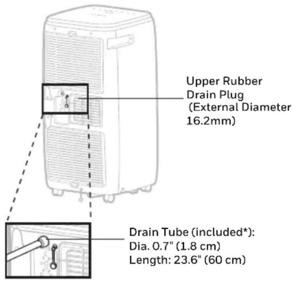 HONEYWELL HG09CESAKG - Continuous Draining in Dehumidifier Mode - 1