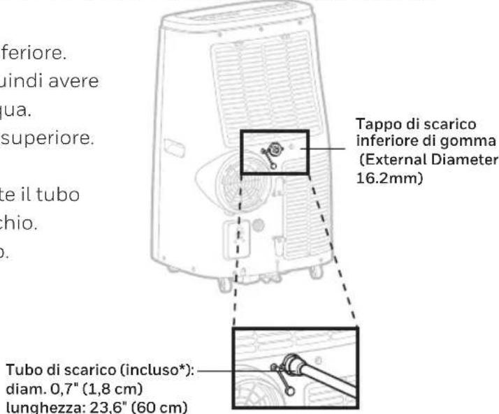 HONEYWELL HJ12CESAWK - Drenaggio continuo in modalità Deumidificatore - 1