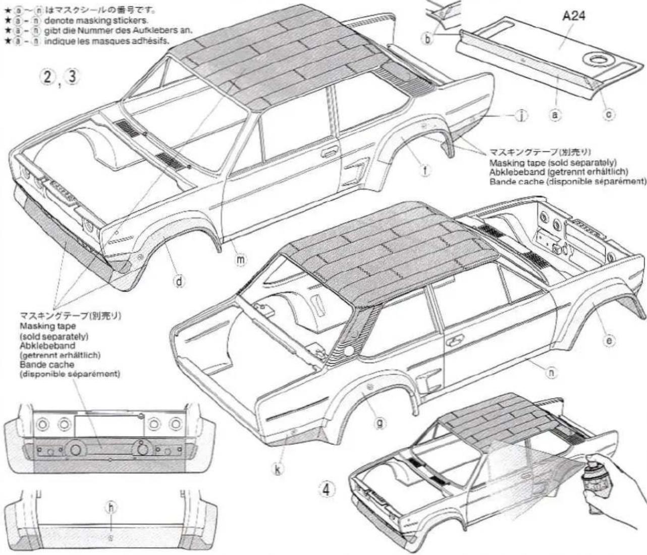 TAMIYA Fiat 131 Abarth Rally Olio Fiat - DSSB-1 - 15