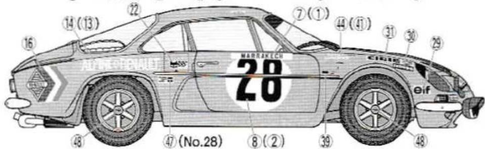 14 (13) 22 7 (1) 44 (4) 31 30 29 NARRAKICH 28 eif 47 (No.28) 8 (2) 39 48