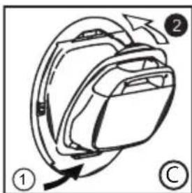 HOOVER HLE C8TGS - Per rimuovere la vaschetta alla porta * - 3