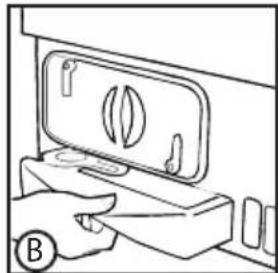 HOOVER HLE C8TGS - To remove the container bottom water drawer * - 2