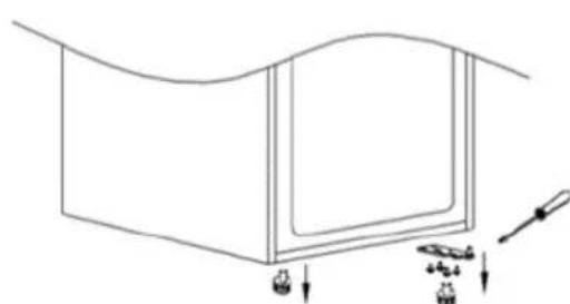 HOOVER HOCT3L517EB2 - Die Anweisungen für den Lampenwechsel lauten wie folgt: - 3