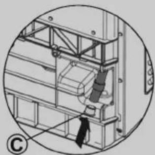 HOOVER NDPEH9A3TCBEXMSS - Fitting the drain hose - 4