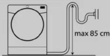 HOOVER NDPEH9A3TCBEXMSS - Fitting the drain hose - 1