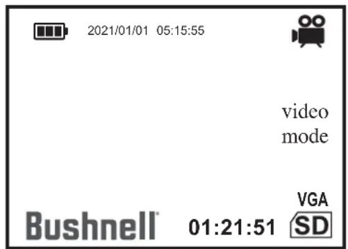 BUSHNELL Equinox X650 - ICONOS E INDICADORES DE LA PANTALLA ("HUD") - 4