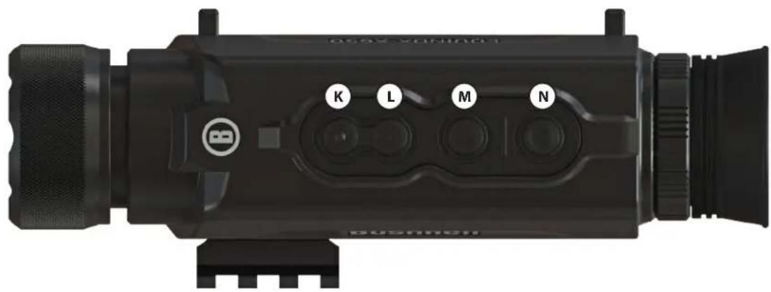 BUSHNELL Equinox X650 - GUIA DE PARTESY CONTROLES - 1