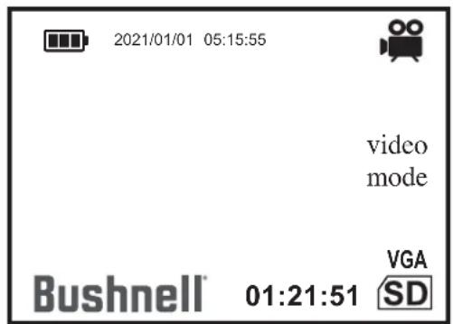 BUSHNELL Equinox X650 - ICONES E INDICADORES DO VISOR ("HUD") - 4