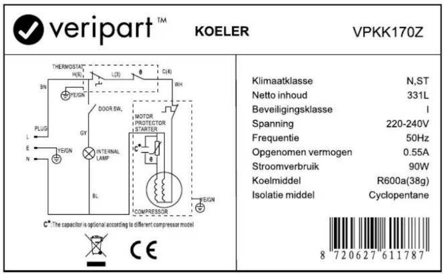 Veripart VPKK170Z - 2