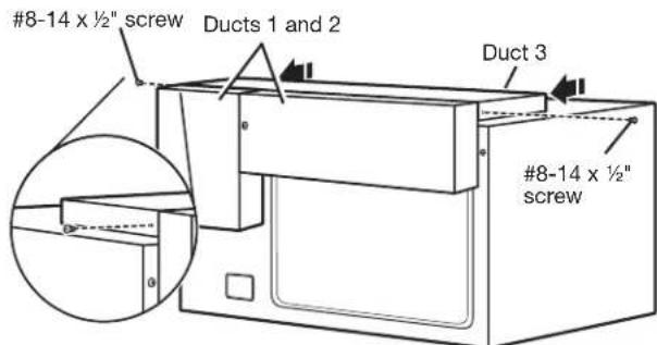 JENN-AIR MKC4157ES - Install Rear and Top Ducts - 4