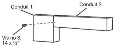 JENN-AIR MKC4157ES - Installer les conduits arrière et supérieur - 1