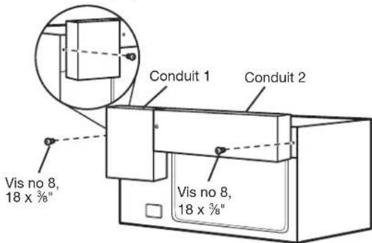 JENN-AIR MKC4157ES - Installer les conduits arrière et supérieur - 3