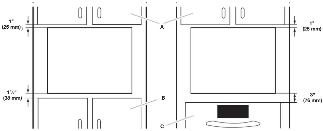 JENN-AIR MKC4157ES - Installation au-dessus d'un placard/tiroir de rangement installation au-dessus du four/tiroir de rangement - 1