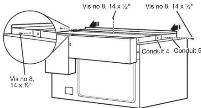 JENN-AIR MKC4157ES - Installer les conduits arrière et supérieur - 7