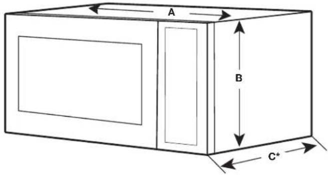 JENN-AIR MKC4157ES - Dimensions du produit - 1