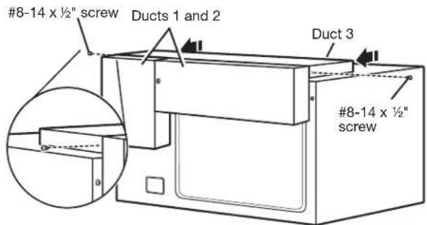 JENN-AIR MKC3150ES - Install Rear and Top Ducts - 4