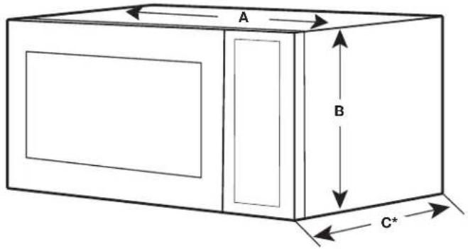 JENN-AIR MKC3150ES - Dimensions du produit - 1