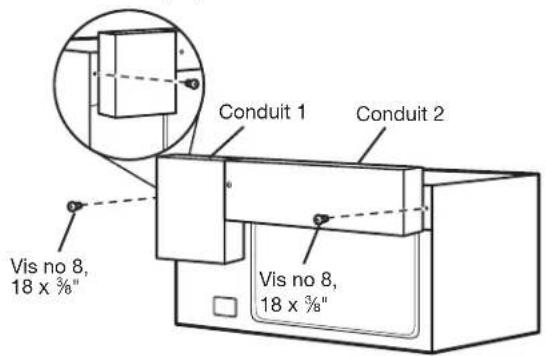 JENN-AIR MKC3150ES - Installer les conduits arrière et supérieur - 3