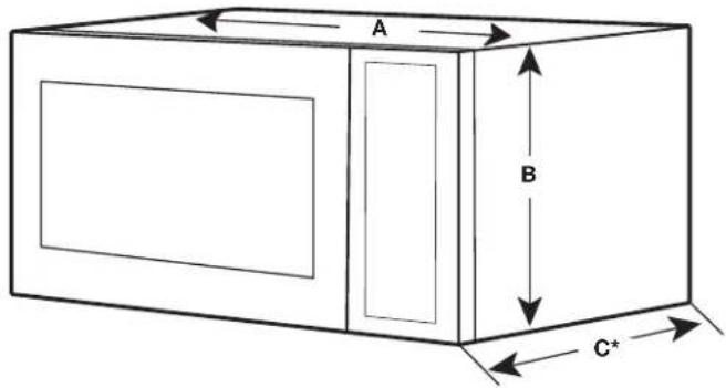JENN-AIR MKC3150ES - Product Dimensions - 1