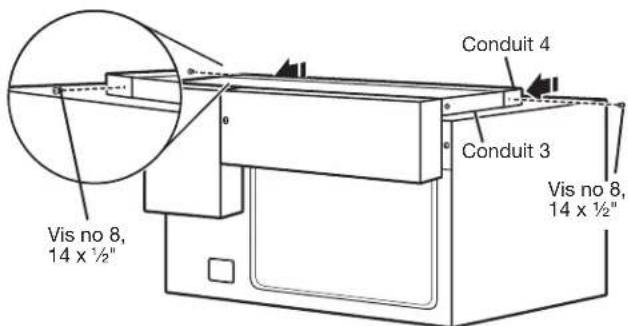 JENN-AIR MKC4150ES - Installer les conduits arrière et supérieur - 5