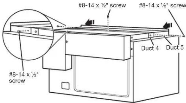 JENN-AIR MKC4150ES - Install Rear and Top Ducts - 7