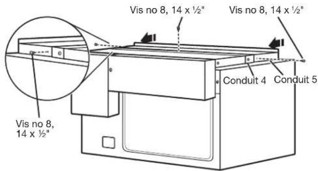 JENN-AIR MKC4150ES - Installer les conduits arrière et supérieur - 7