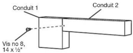 JENN-AIR MKC4150ES - Installer les conduits arrière et supérieur - 1
