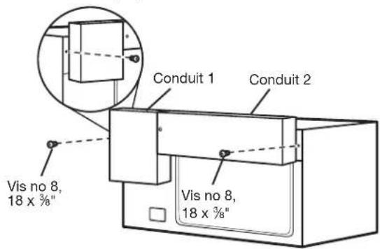 JENN-AIR MKC4150ES - Installer les conduits arrière et supérieur - 3