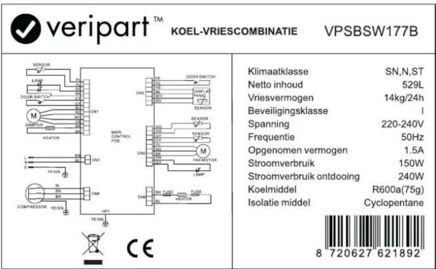 Veripart VPSBSW177Z - VPSBSW177B   Zwart - Black - Noir - Schwarz - 1