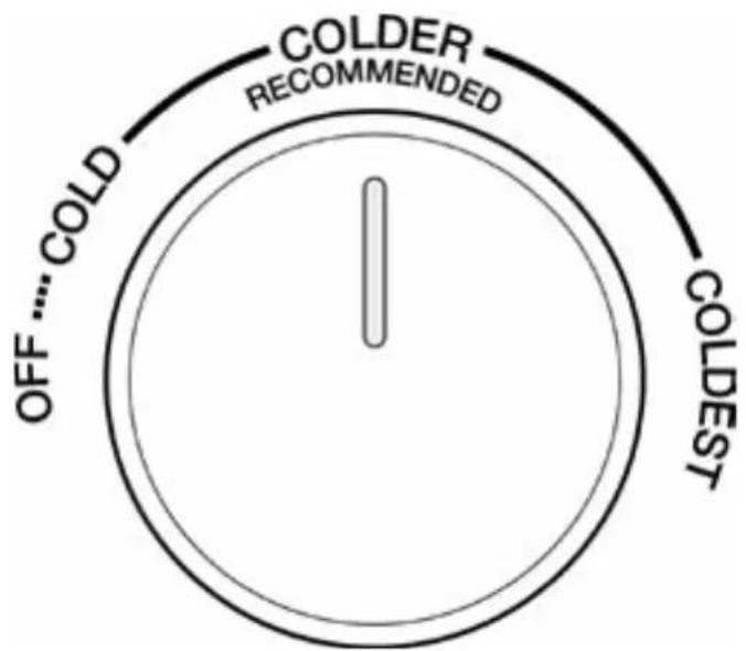 Veripart VPKVC180W - TEMPERATUR DES KÜHLFACHS EINSTELLEN - 1