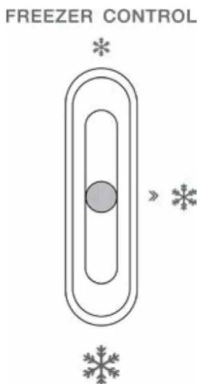 Veripart VPKVC180W - SETTING THE FREEZER TEMPERATURE - 1