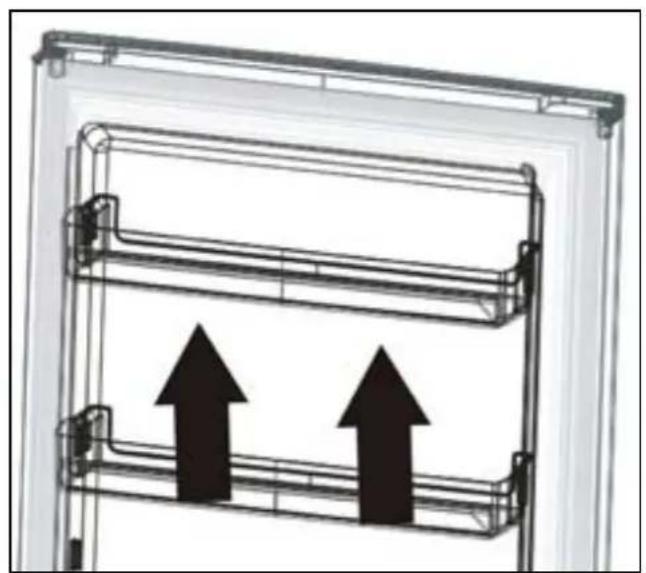 Veripart VPKVC180W - Plateaux / bacs de portes amovibles - 2
