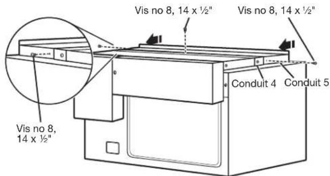 JENN-AIR MKC3157ES - Installer les conduits arrière et supérieur - 7