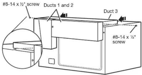 JENN-AIR MKC3157ES - Install Rear and Top Ducts - 4